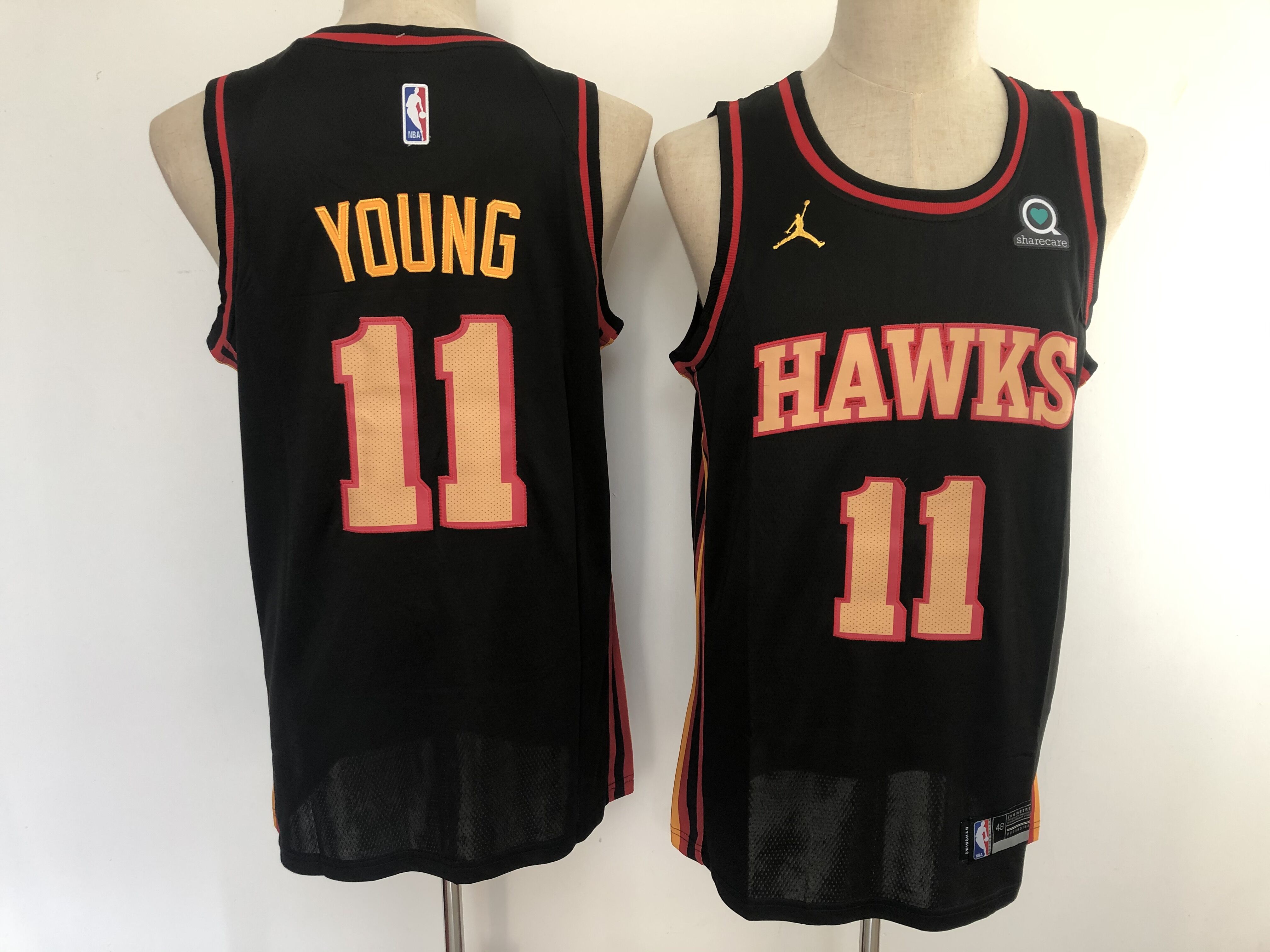 Men Atlanta Hawks #11 Young black New Nike NBA Jerseys